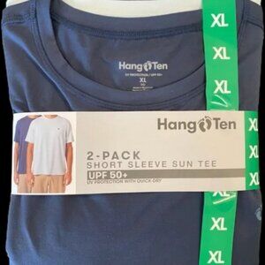 Hang Ten Blue and White Short Sleeve Tee 2-Pack XL nwt
